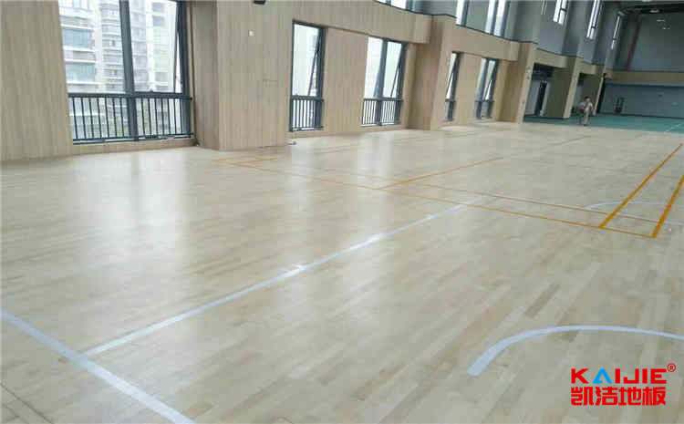 體育館木地板怎么安裝——凱潔地板